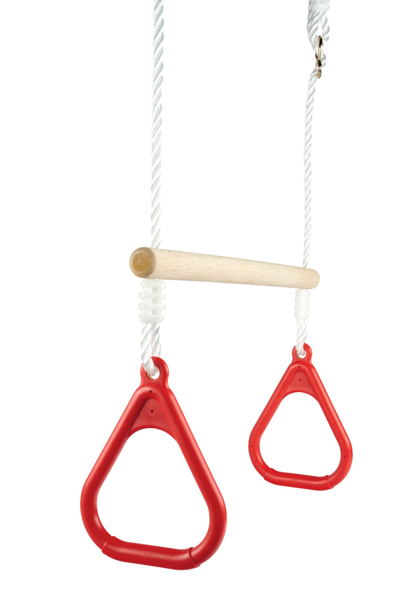 Eichhorn - Outdoor 2 in 1 Turnset, Schaukel und Trapez in einem, Höhenverstellbar ca. 110-160 cm, bis 60 kg belastbar, aus Hartholz, ab 3 Jahren