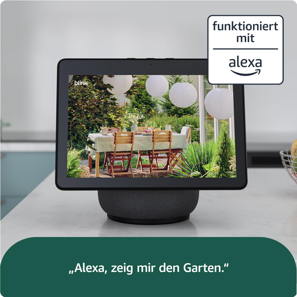 Blink-Kamera Outdoor 4 | Kabellose intelligente HD-Sicherheitskamera, zwei Jahre Batterielaufzeit, funktioniert mit Alexa | 1-Kamera-System mit enthaltenem Sync Module Core | IP65